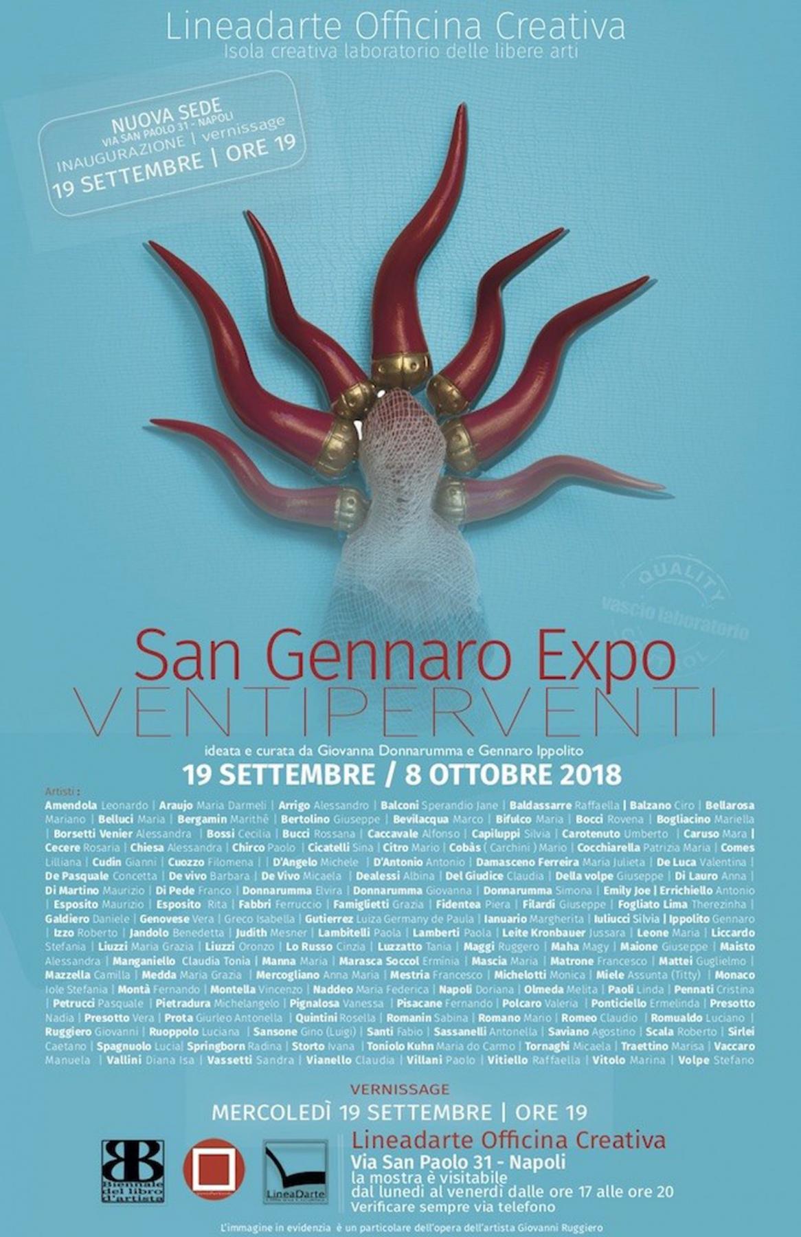 San Gennaro Expo VentiperVenti - ideata e curata da Giovanna Donnarumma e Gennaro Ippolito - Lineadarte Officina Creativa